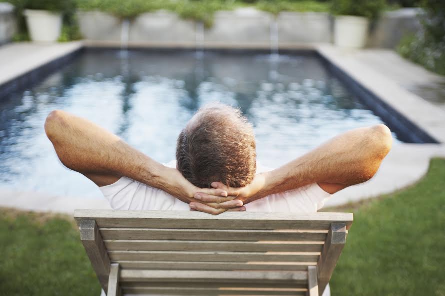 man enjoying retirement